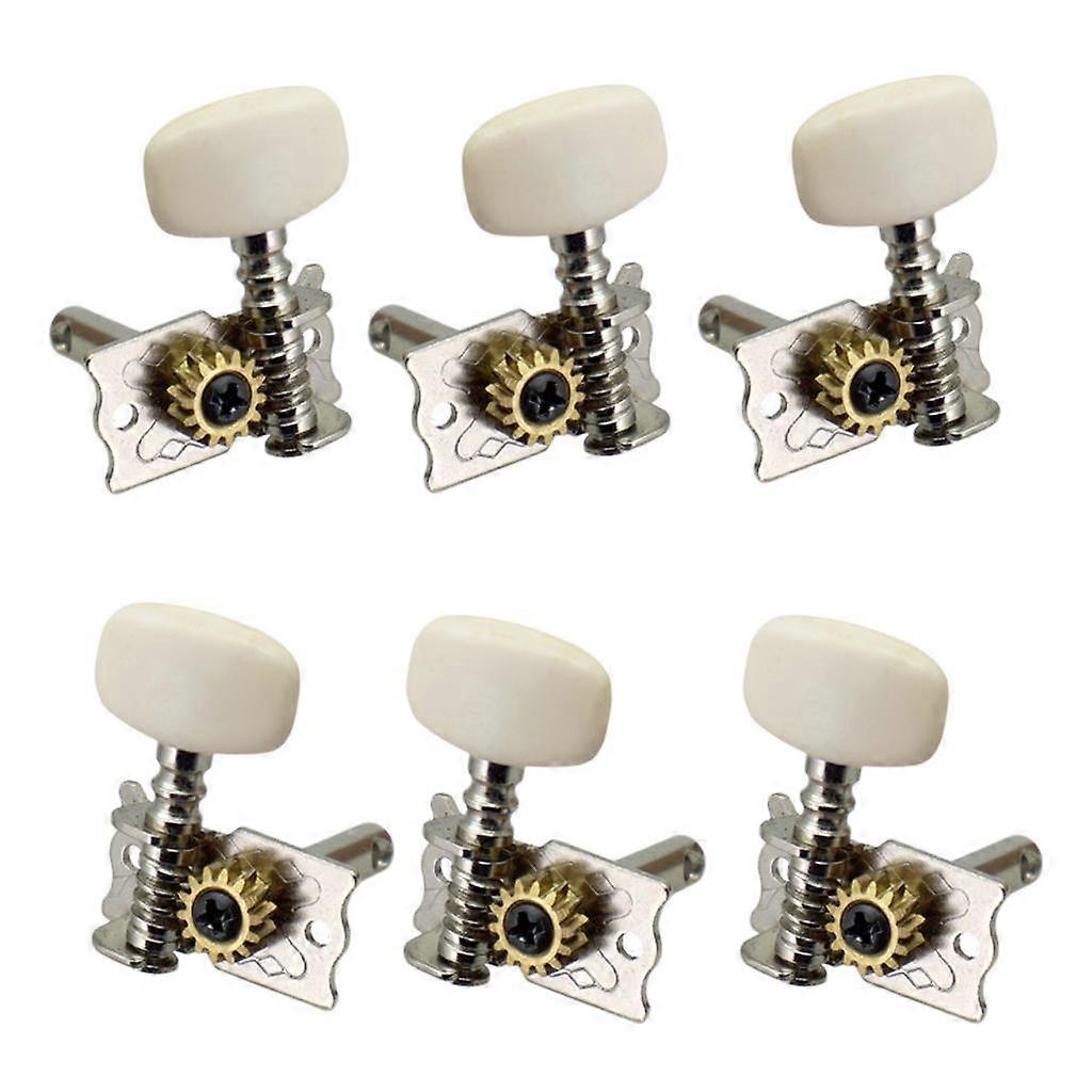6x Open Gear Guitar String Tuning Pegs Keys for Acoustic Classical Guitars