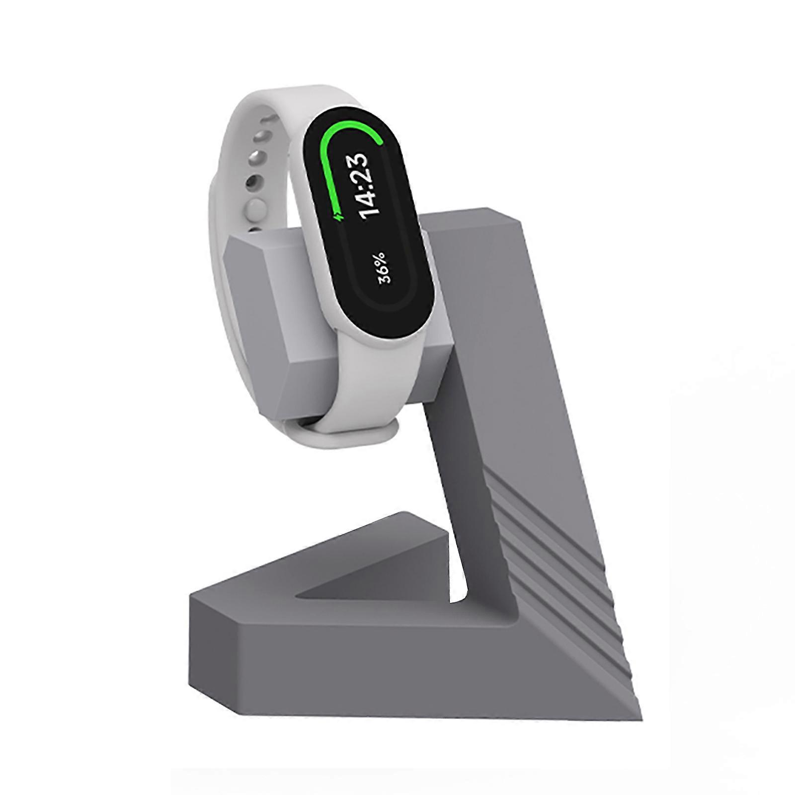 Power Adapter Charger Dock Bracket Base Functional Holder Portable Suitable for Band 9/8/8Pro/7 Wristband Charging Stand gray light gray