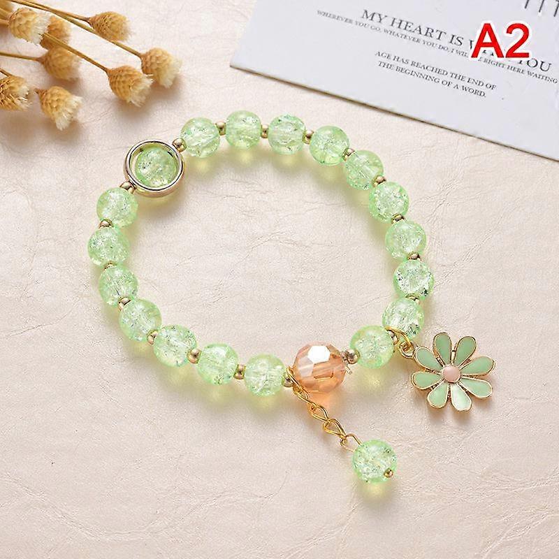 Korean Flowers Daisy Bracelets Bohemian Colorful Plastic Beaded
