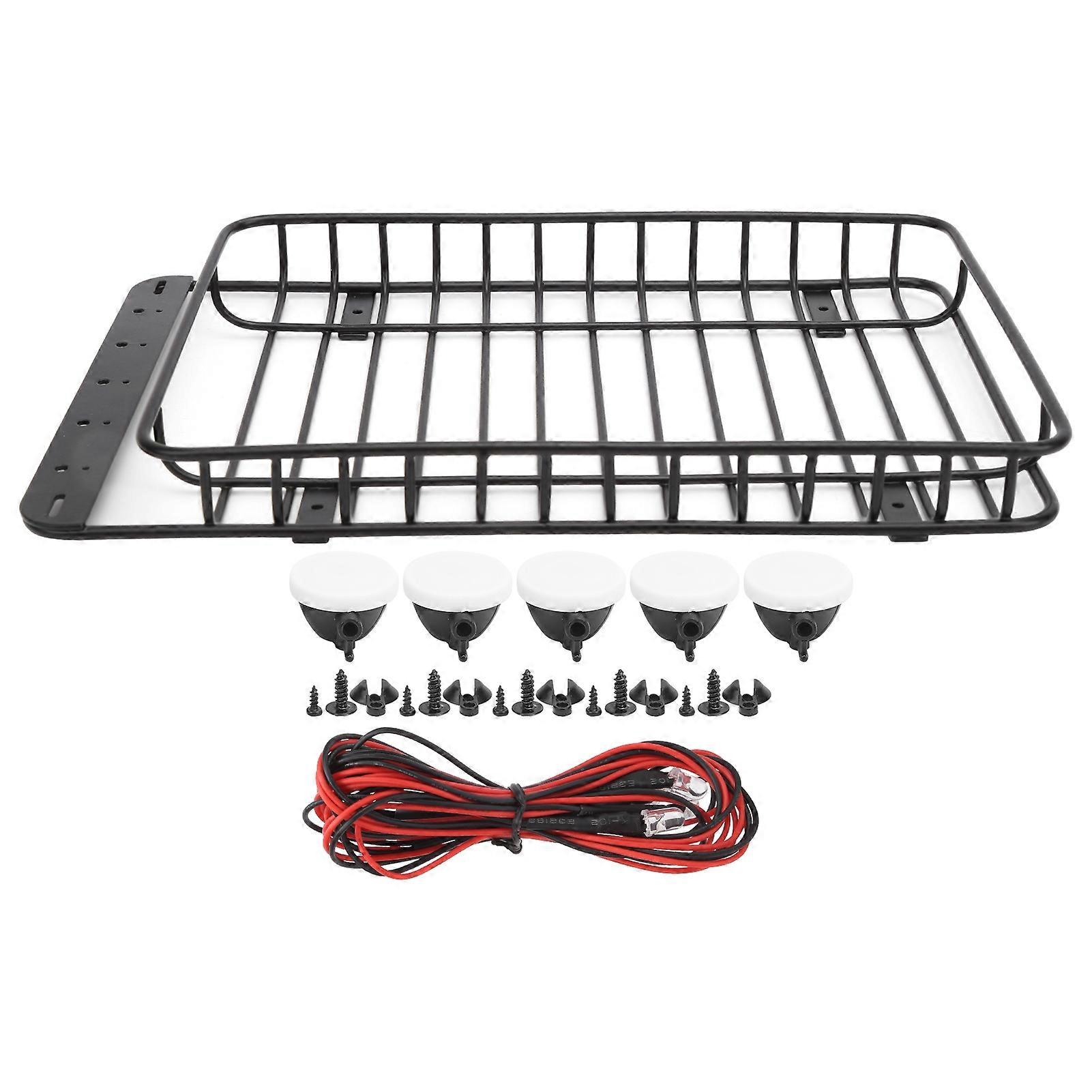Μεταλλική σχάρα οροφής με LED Light Fit για Traxxas TRX-4/Axial SCX10 90046