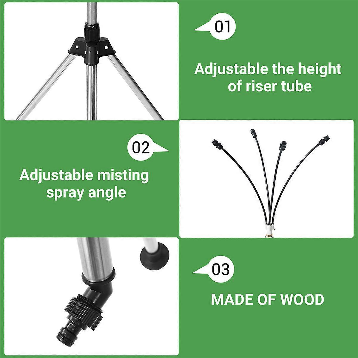 Standing Misters, Adjustable Height 4.1 FT Stand Misting System
