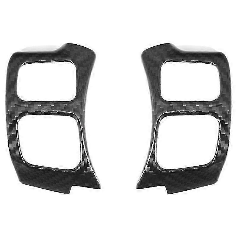 Hard Carbon Fiber Stickers Trim Steering Wheel Button Frame Cover for NX IS