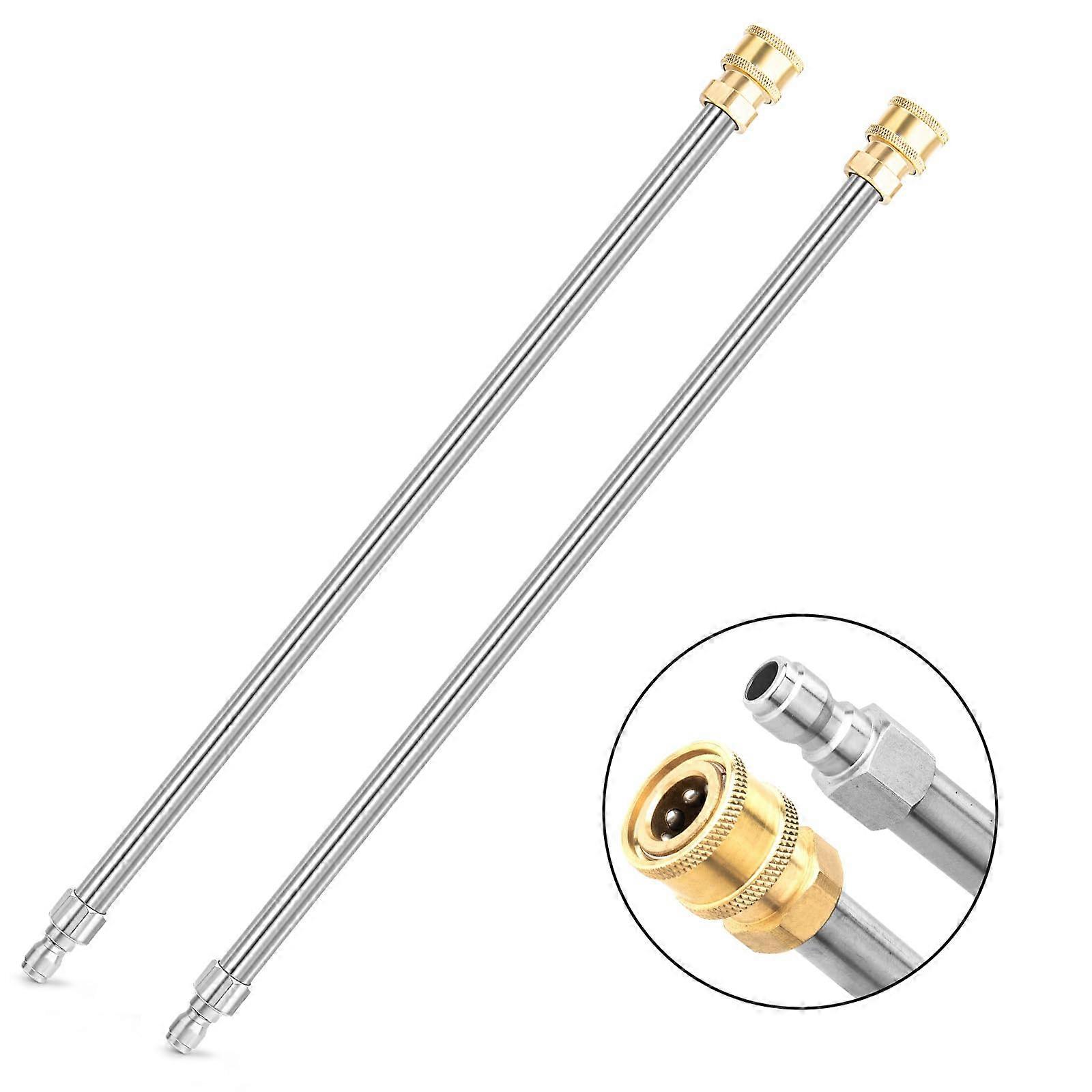 2 Pack 17 Inch Pressure Washer Extension Wand Compatible with Most Power Washers for Enhanced Reach and Efficiency