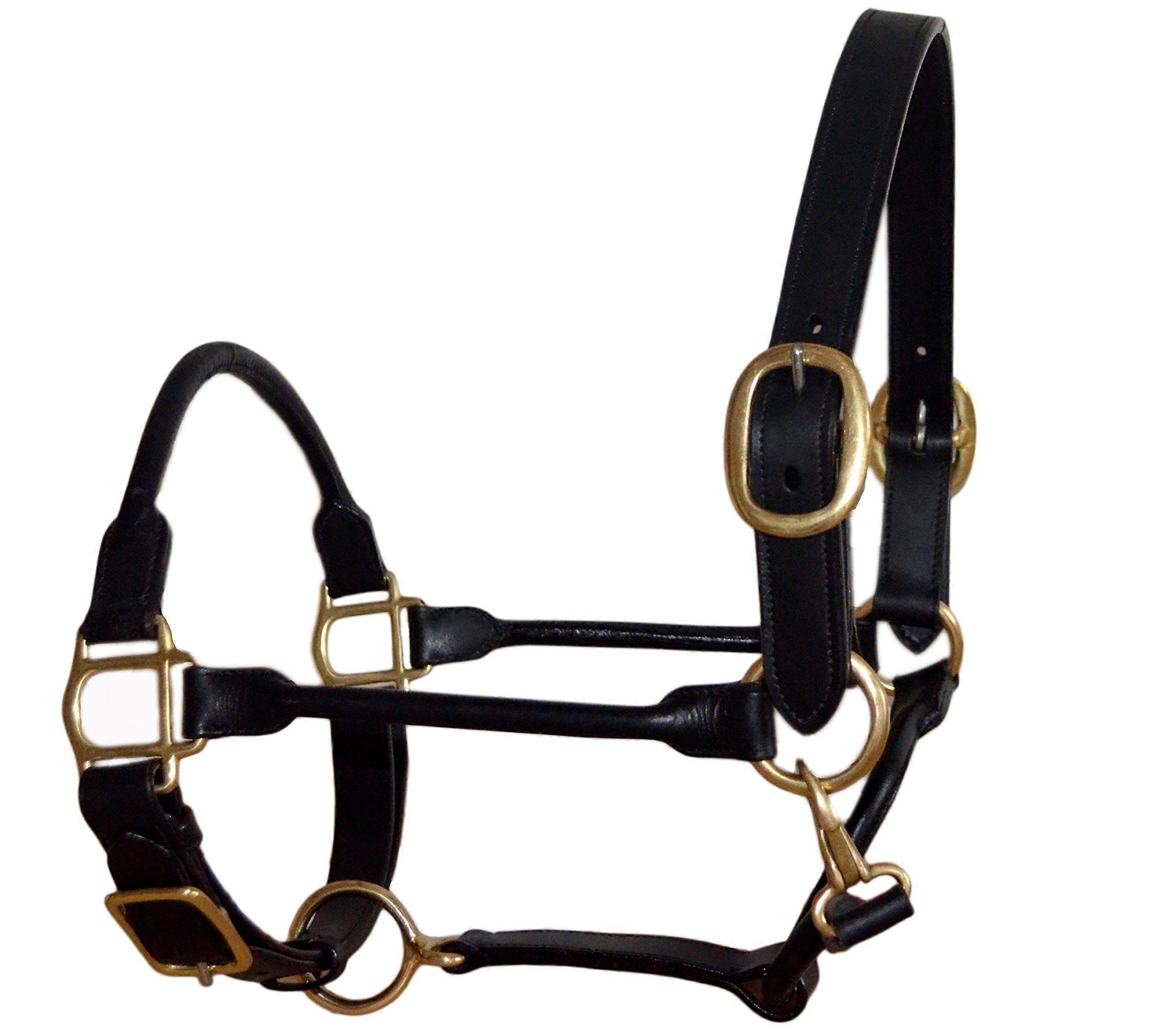 Rolled Leather SIE Adjustable Horse Halter