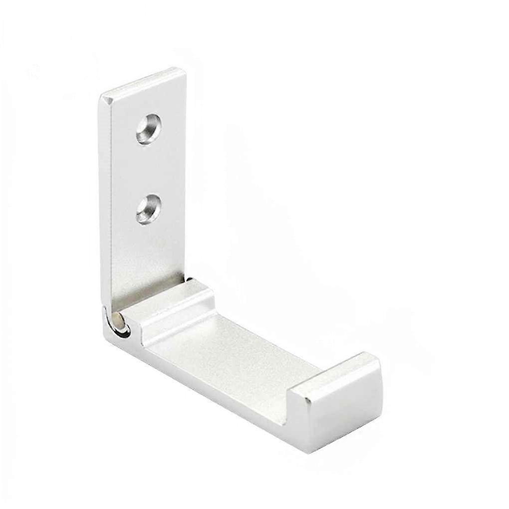 Foldable Hooks 1 Pack for Hats, Bags, Jackets, (Matte Silver)