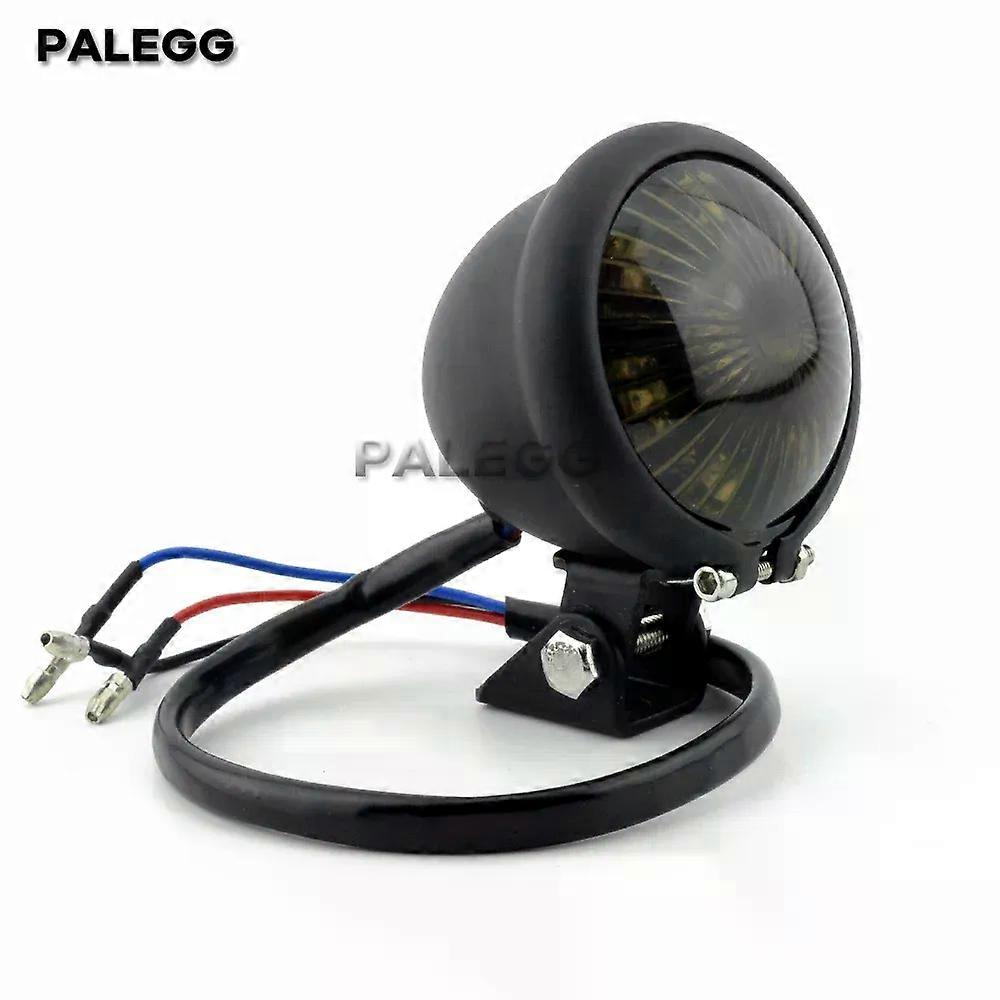 Moottoripyörän tarvikkeet Retro Modifioidut LED-takavalot Metalliset vakiojarruvalot Ajovalot Pyöreät takavalot