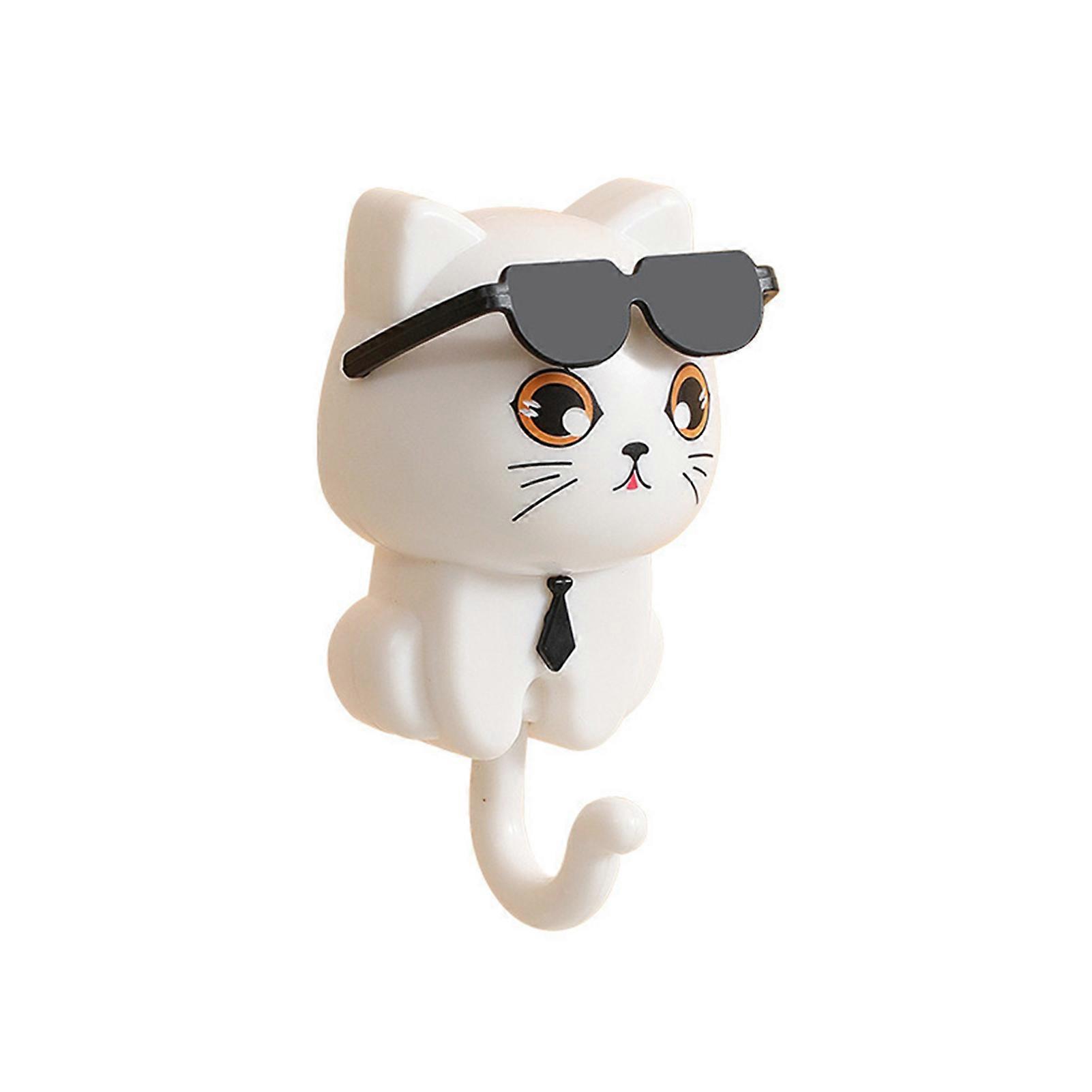 Wall Mounted Kitten Coat Hooks Sturdy and Reliable Utility Hook Suitable for Wardrobe Drawer