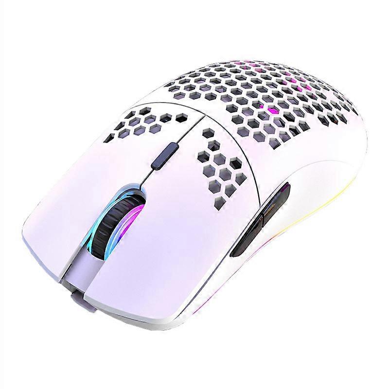 XUNSVFOX XYH80 Hollow Hole Rechargeable Wireless Gaming Mouse RGB Light Computer Office Mouse