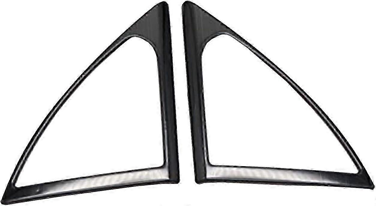 Τακτοποίηση για 3008 GT/5008 2017-2022 Διακοσμητικό κάλυμμα εσωτερικής πόρτας από ανοξείδωτο ατσάλι Κατάλληλο για ηχείο στήλης Αξεσουάρ αυτοκινήτου 2τμχ (Μαύρο)