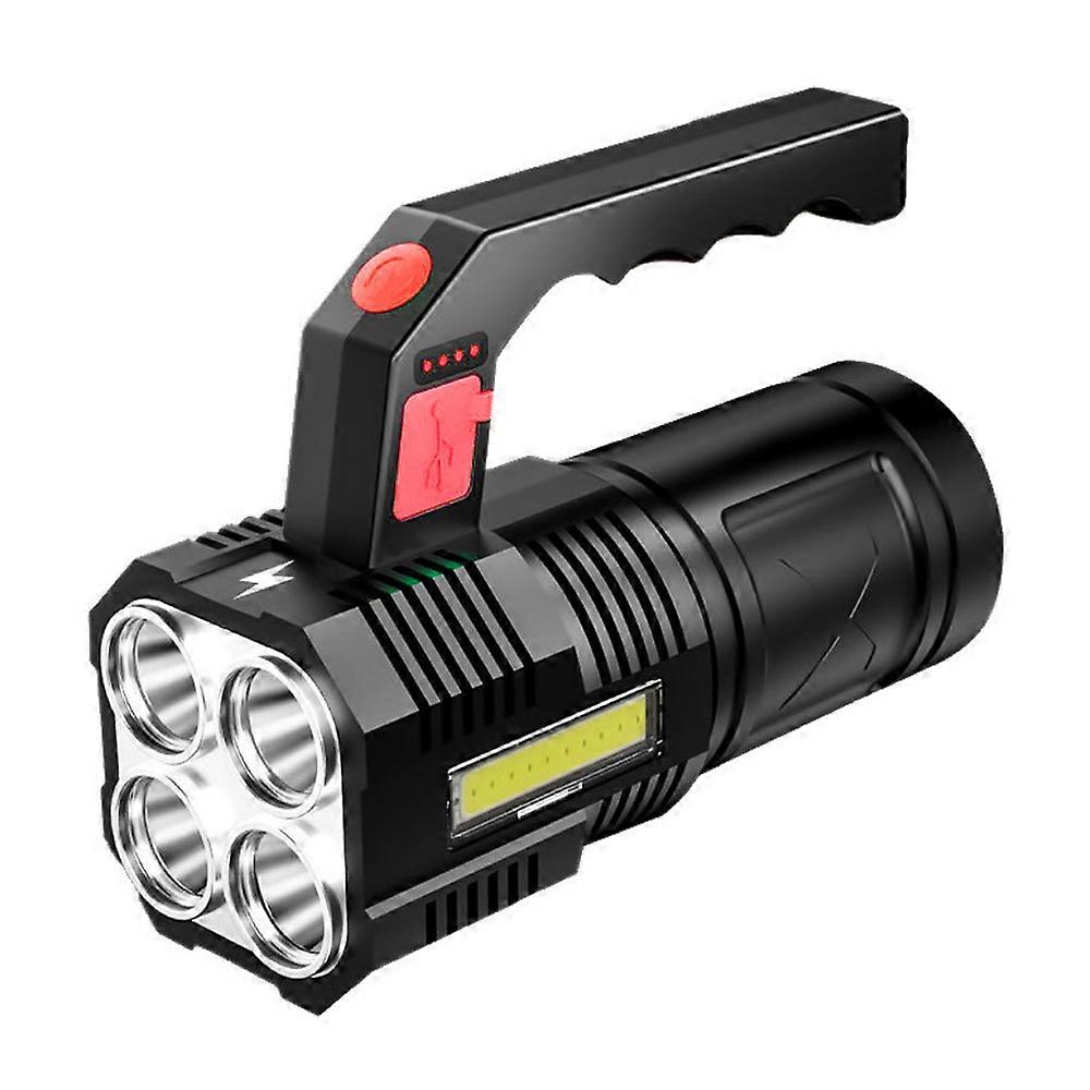 Multi-function searchlight  portable light USB charging side light strong light flashlight