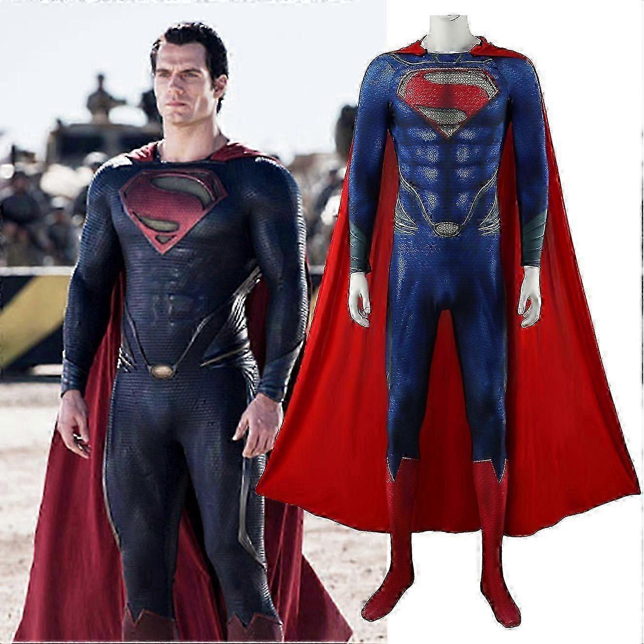 Adult Superman Man Of Steel Cosplay Man Of Steel Superman Dress ...