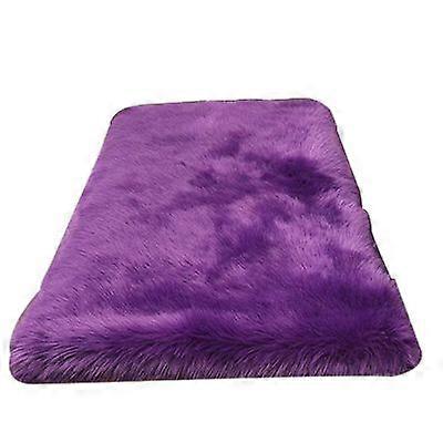 Plush round bedroom carpet round cushion