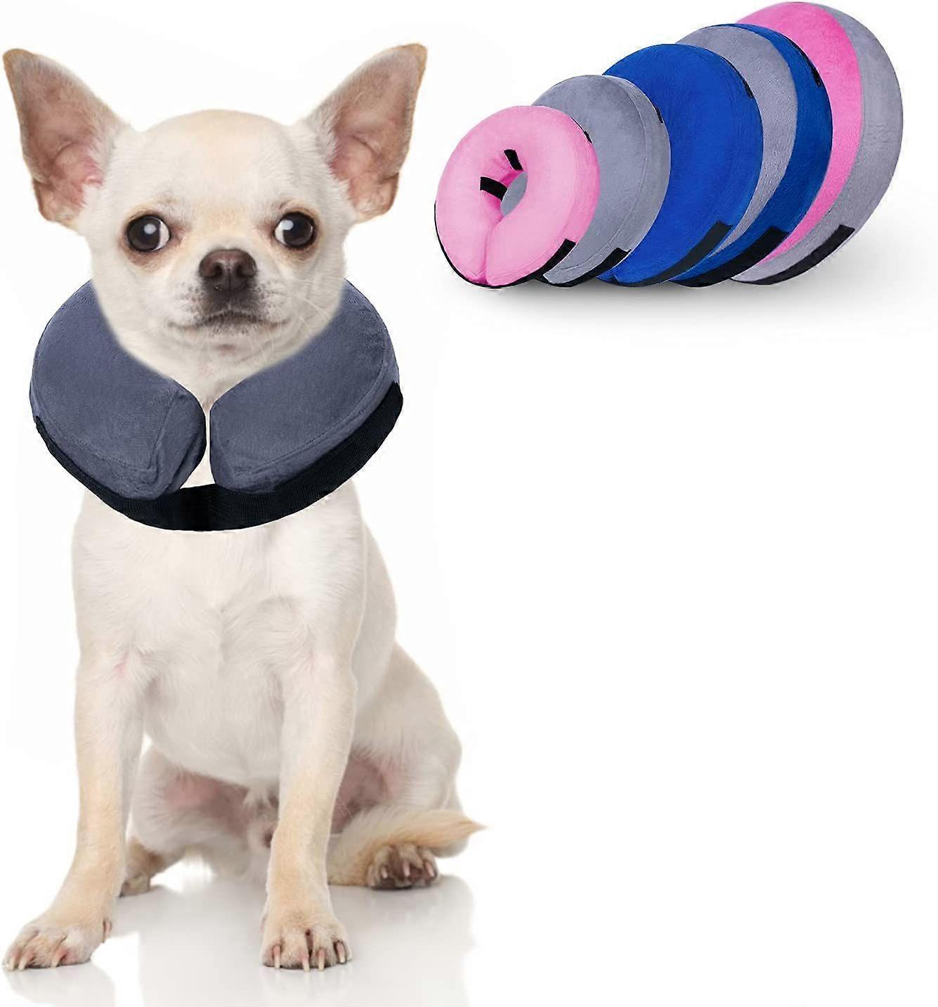 Dog Cone, Protective Inflatable Recovery Collar for Pets After Surgery, Prevent