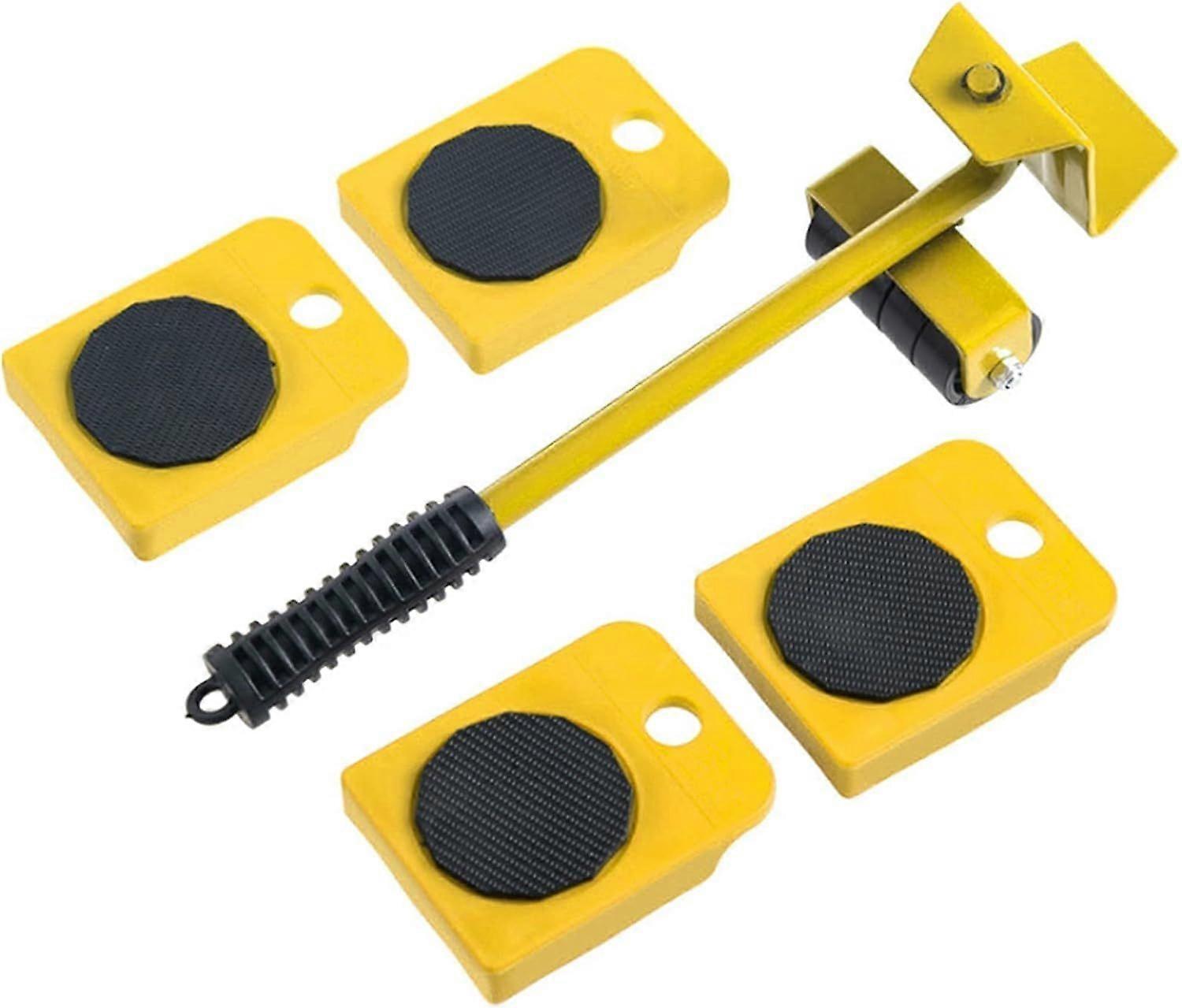 5Pcs Furniture Transport Roller Set Removal Lifting Moving Tool Heavy Object Mover Household Furniture Mobile Slides