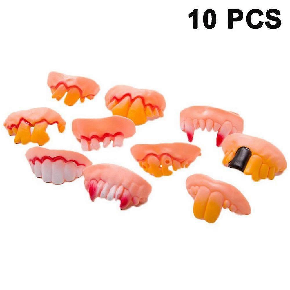 10/12 Kusů Drsné zuby Gag Zuby Ošklivé Falešné zuby Bob Zuby Upír Zubní protézy Zuby pro Halloween Kostým Party 10 / 12 Styly