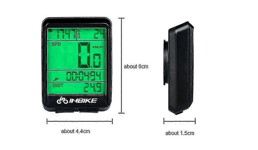 Wasserdichte Fahrrad Computer Wireless Radfahren Odometer Tachometer mit Led Digital Rate
