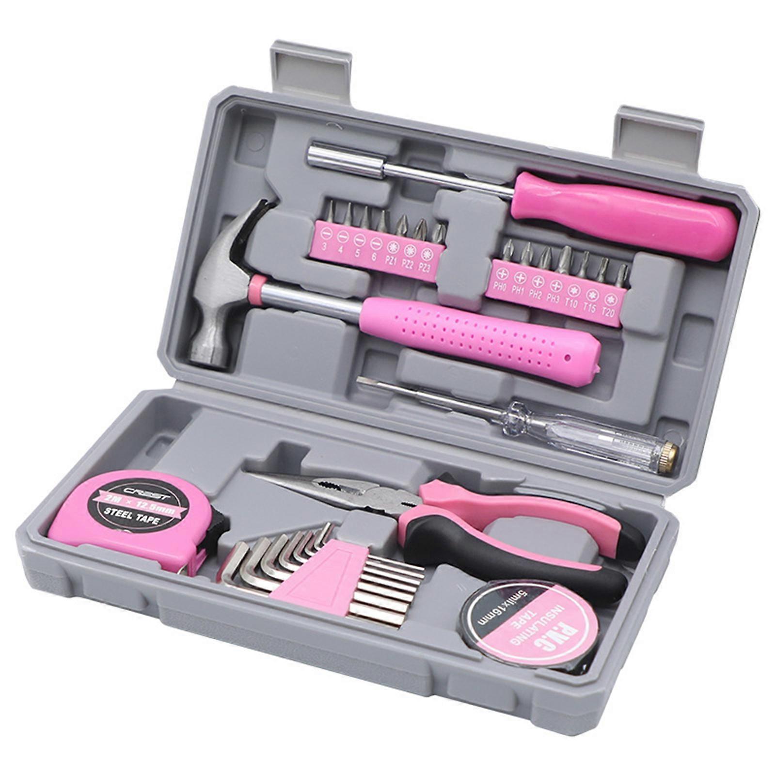 29pcs Basics Household Tool Set with Screwdriver Plier Scissor DIY Tool Kit