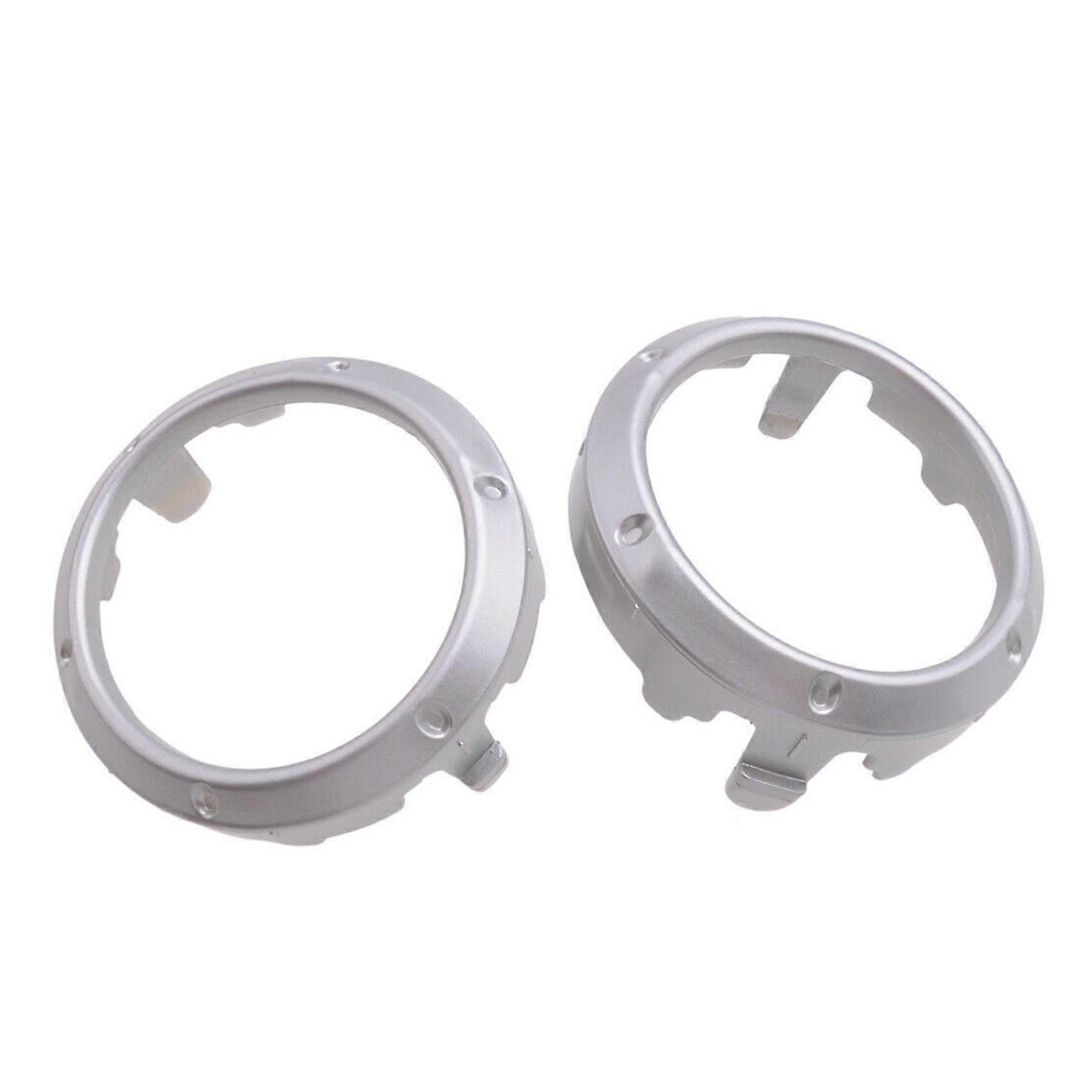 2Pcs Silver Front Fog Light Lamp Cover Frame Bezel for 2004 2005 2006 2007