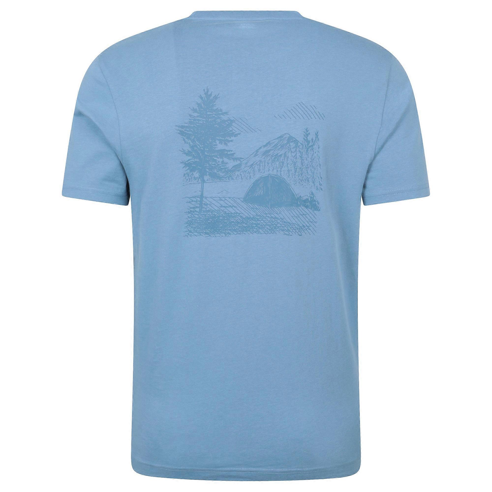 Mountain Warehouse Mens Camping Sketch T-Shirt