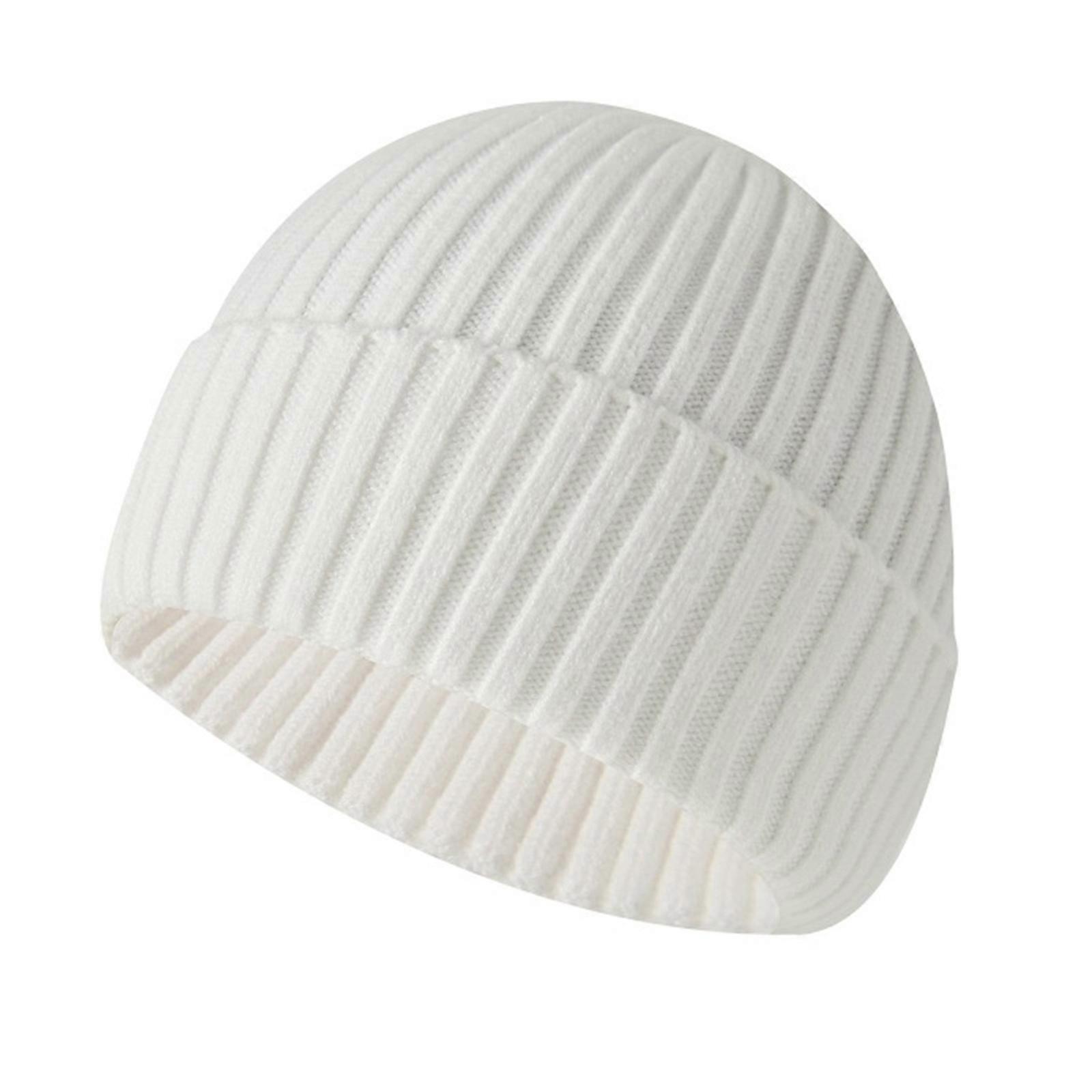 Warm Winter Hats for Men / Women Knit Beanies Breathable & Soft Beanie Hats Color Variety Extended Brim Thick Soft & Stretchy Knit Beanie Hat