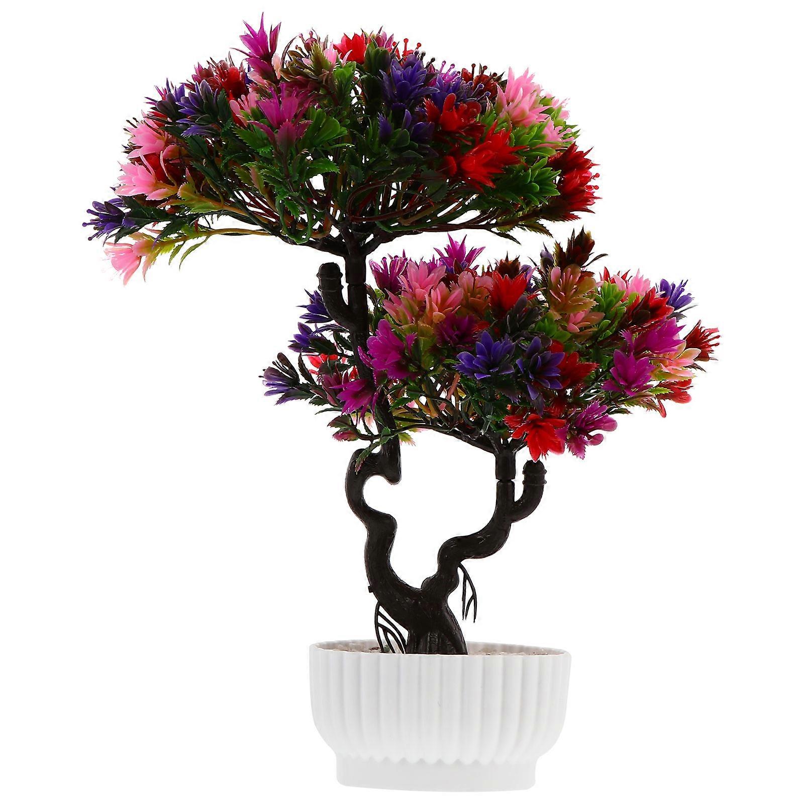 It sounds like you're describing a product listing for a **lifelike artificial pine bonsai tree**. Here's a polished and professional product