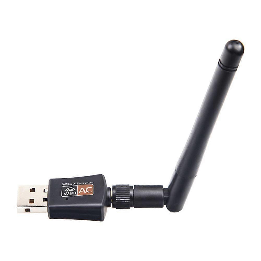 Wireless USB Wifi Adapter AC 600Mbps Wi-fi Adapter 2.4G 5G Network Card Antenna Wifi Receiver USB Ethernet (Options Orange)