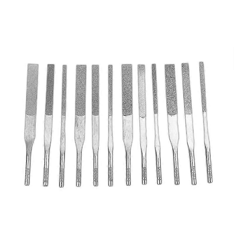 2025 Nieuwste Model 12Pcs Machinevijlen, FTM-12 Diamantvijlen, Trilbestand, Precisie Naaldvijl