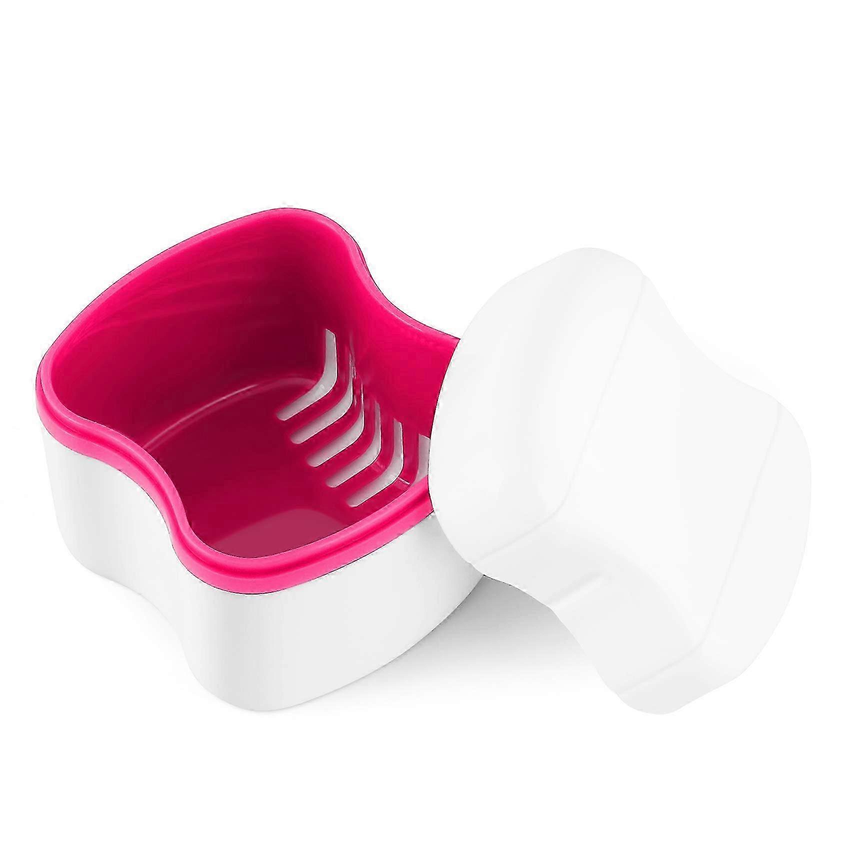 Dental Retainer Case with Flushable BasketPink) SZRH