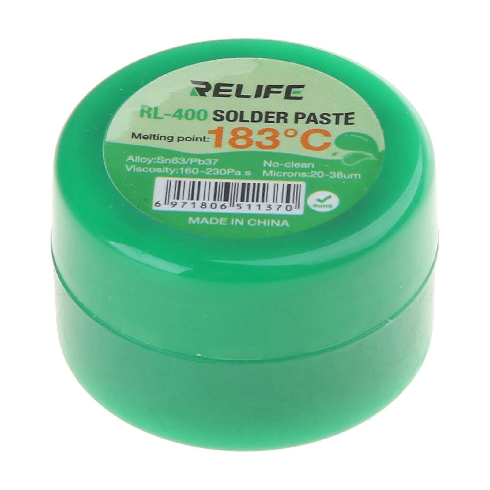 20g Soldering Flux Paste RELIFE 183℃ RL-400 Solder Paste Medium Temperature Soldering Paste for Phone Soldering Repair