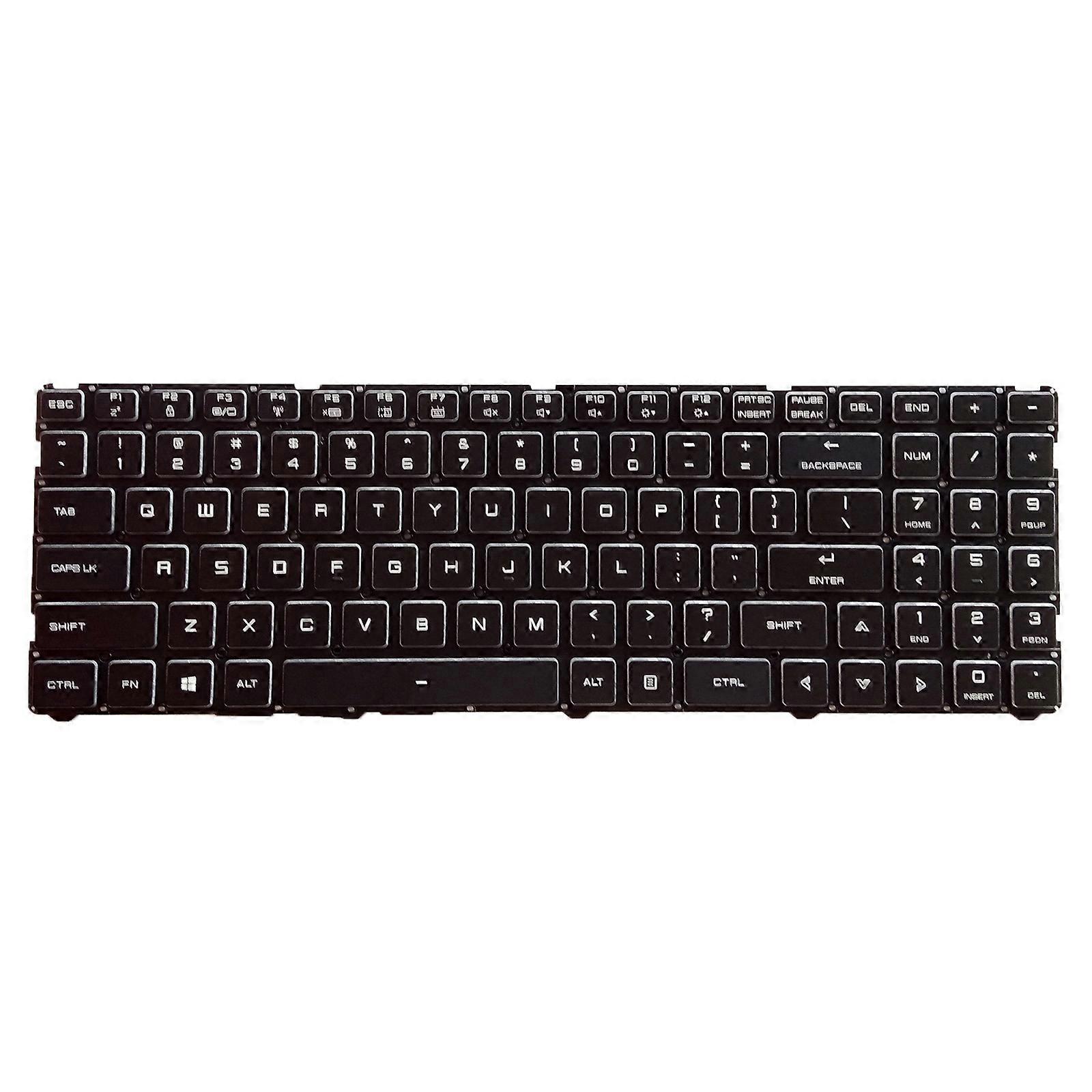 For Machinenike Z3 Z2 G65T AirPLUS 7000 Laptop US Keyboard with Backlit White Letter US Keyboard Notebook Accessories Multicolor
