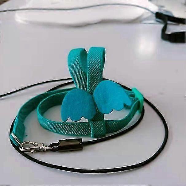 S Bird Harness and Leash ، حبل تدريب الطيران الخارجي قابل للتعديل للكوكاتيل ، الببغاء ، الببغاء ، الببغاء الراهب ، الببغاء