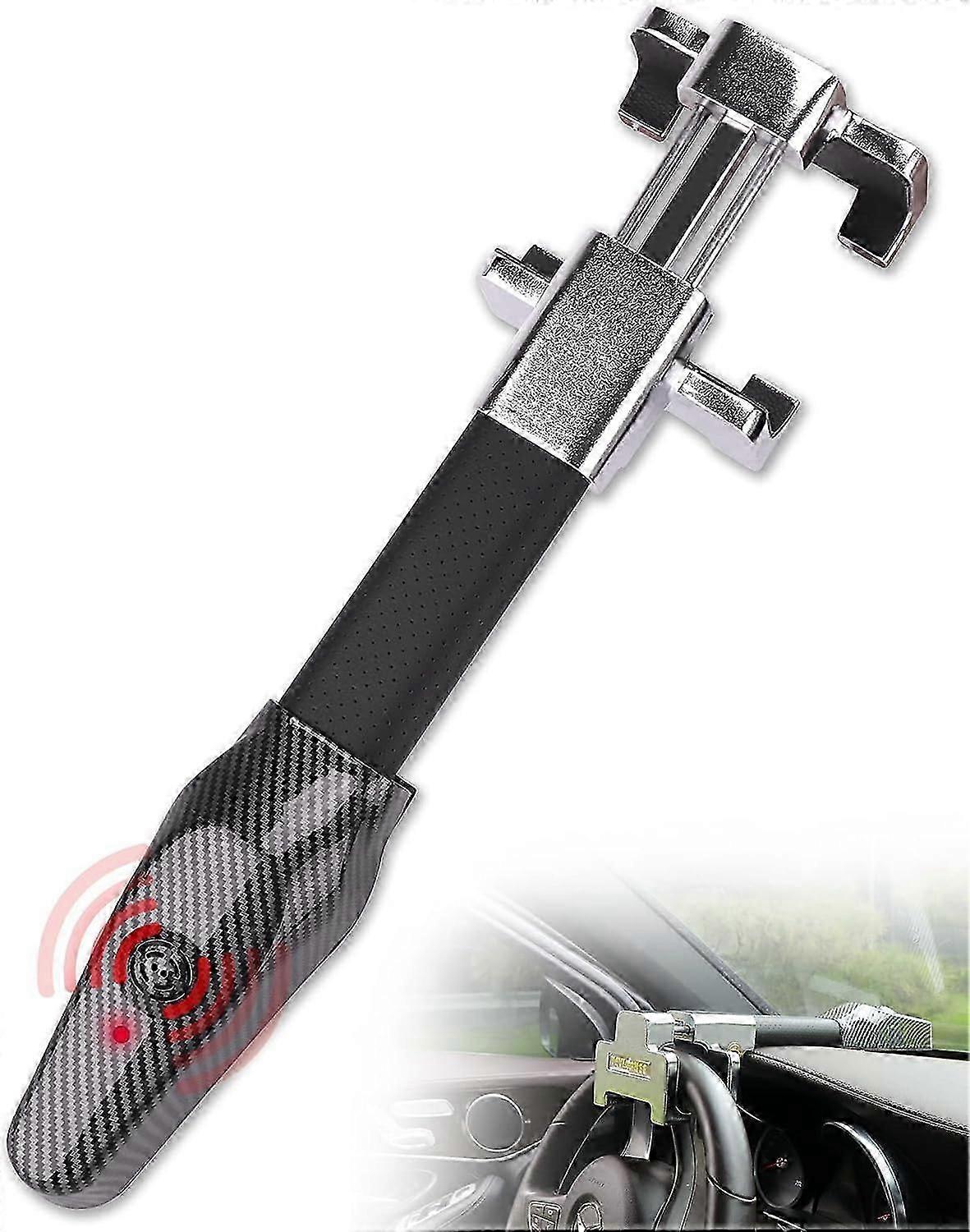 2in1車の盗難防止、ステアリングホイールロックと120dbスマートアラーム、アラーム付き車の盗難防止スティック、車のステアリングホイールロック、車のステアリングホイールロック、ユニ