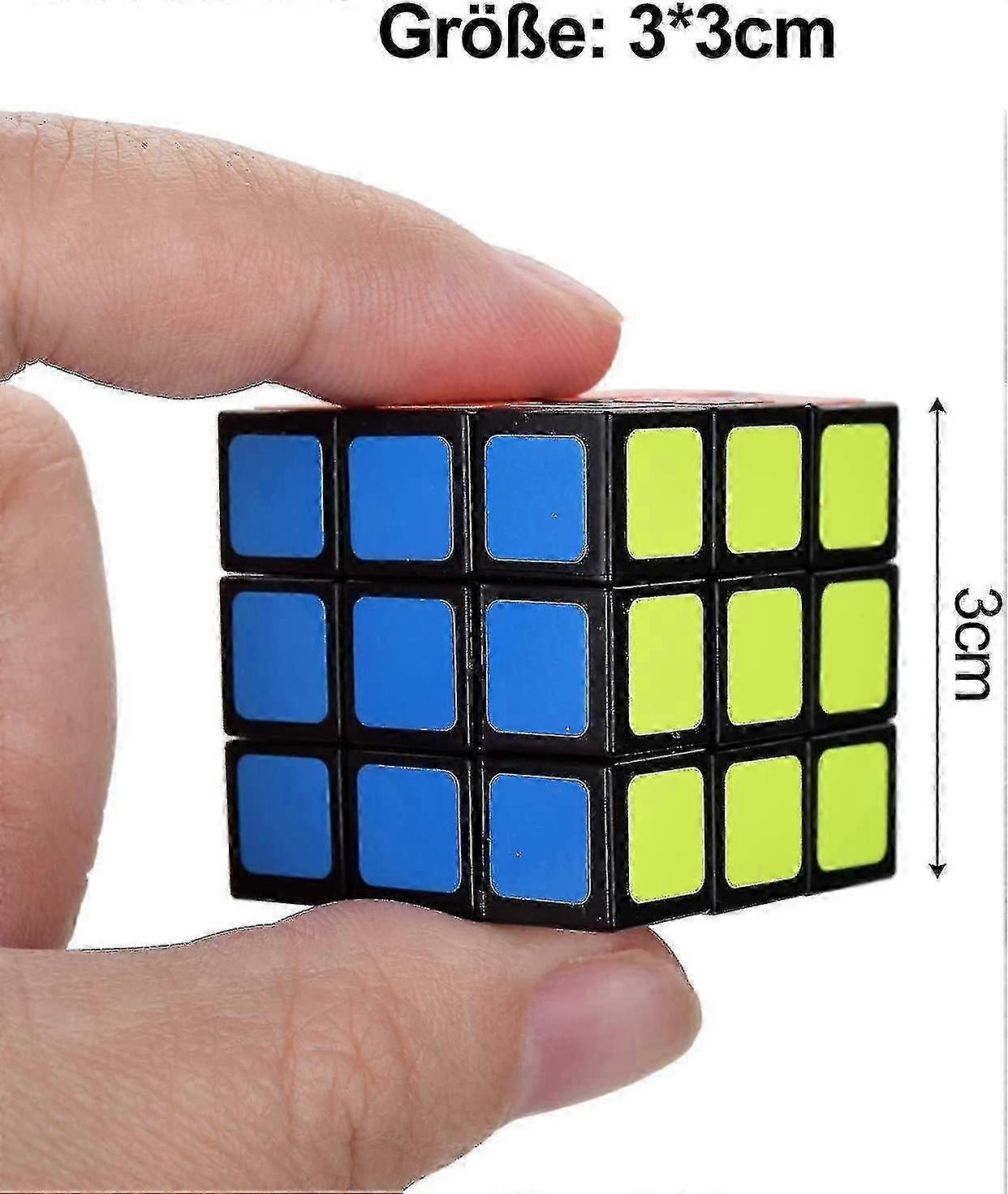 Set of 24 Mini Magic Cubes Measuring 3 X 3 X 3 Cm - Ideal Gift for Children's Birthdays - Perfect for Christmas and Travel Games - Suitable