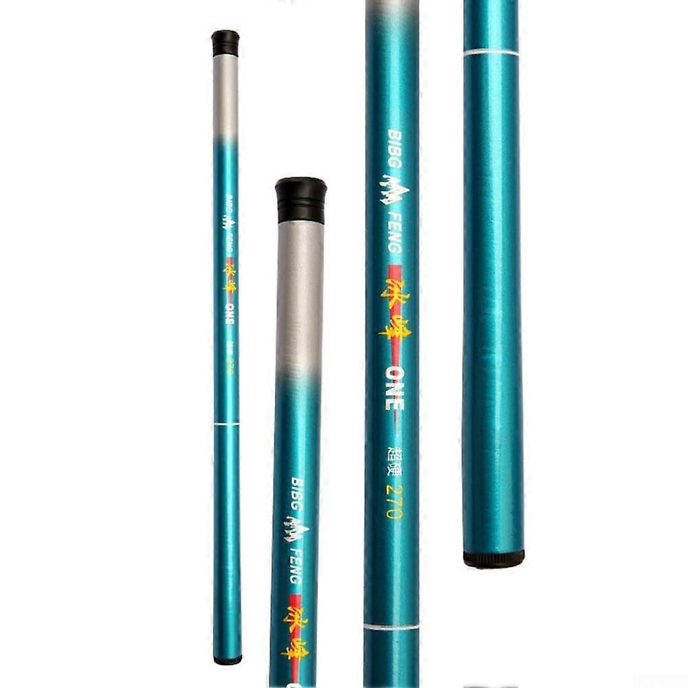 Light FRP fishing rods for easy transport, sizes from 2.1 m to 3.6 m available (2.4).