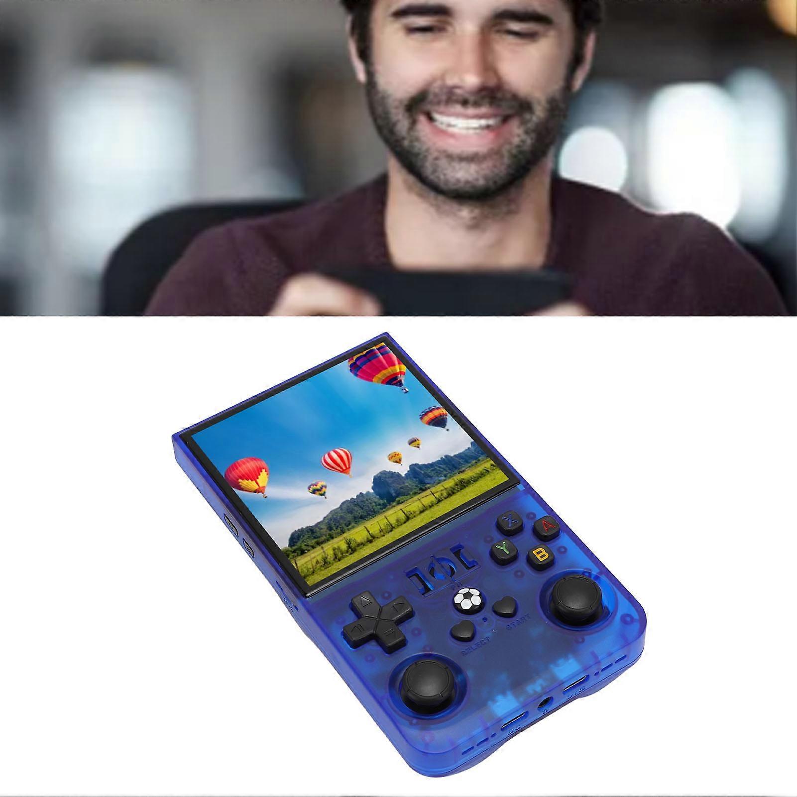 Console di gioco portatile Schermo IPS da 4 pollici Console per videogiochi retrò portatile open source con piccola scheda di memoria per sistema Linux Ragazzi Ragazze 64 GB 