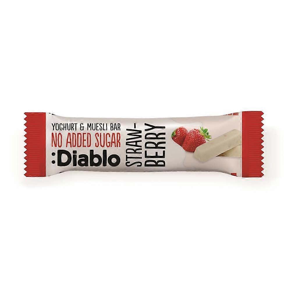 Diablo Sugar Free Diablo Yoghurt coated Strawberry Muesli Bar 30g