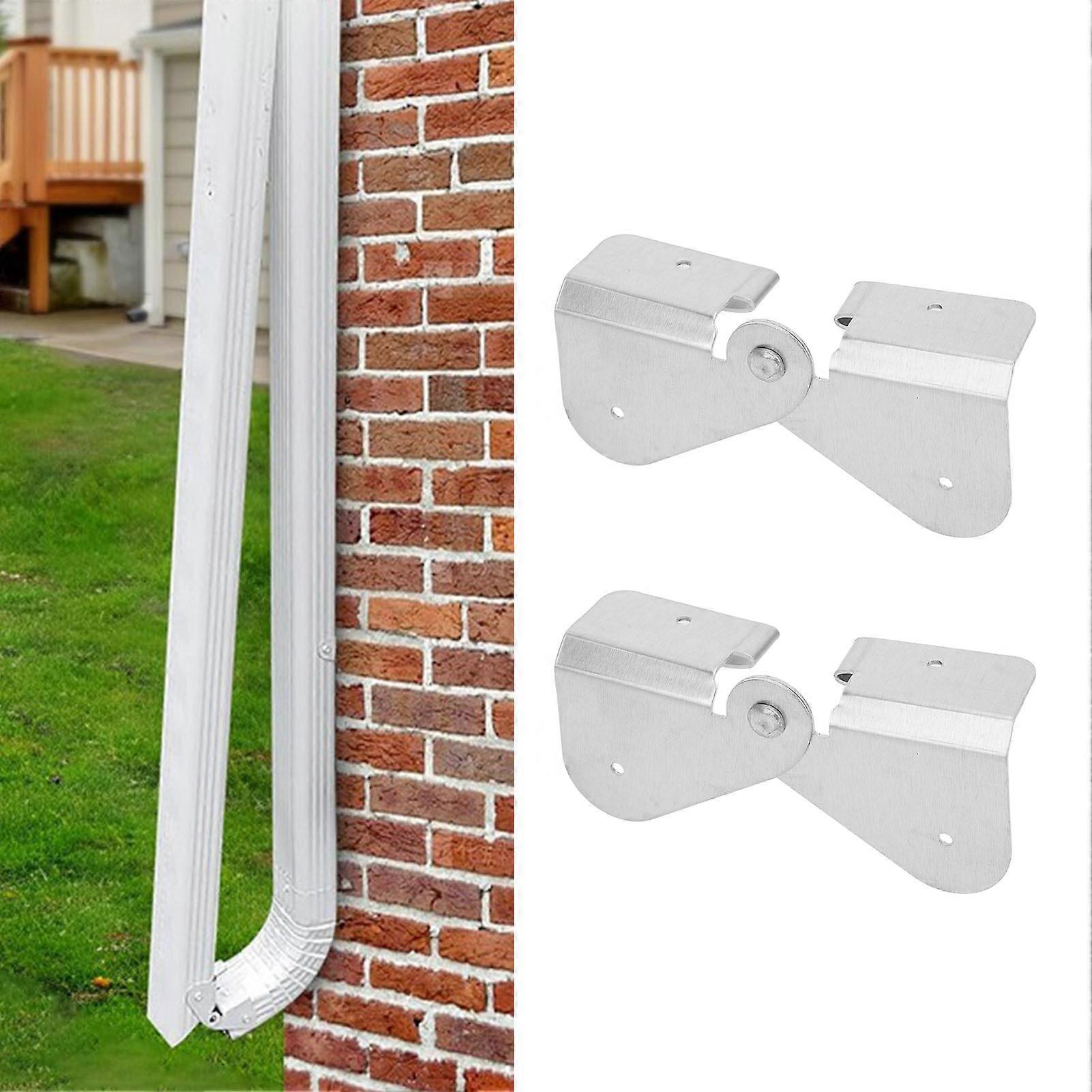 Downspout Hinge Aluminum Easy to Install Gutter Extension Flip Up Hinge for Rectangle Square Downspout