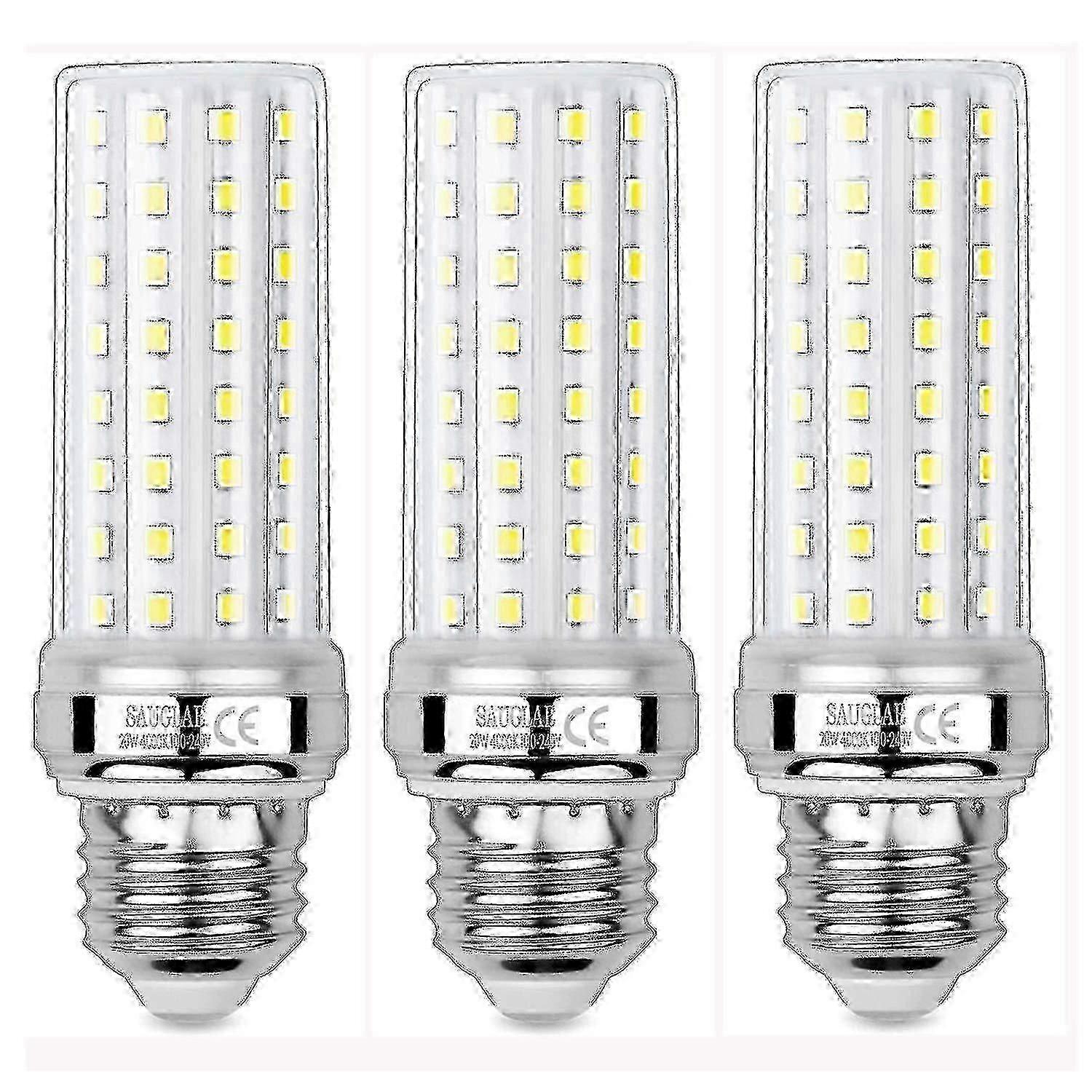 3個20w LEDトウモロコシ電球、150w相当の白熱電球、2300lm、4000kニュートラルホワイト、E27エジソンスクリュー電球互換w