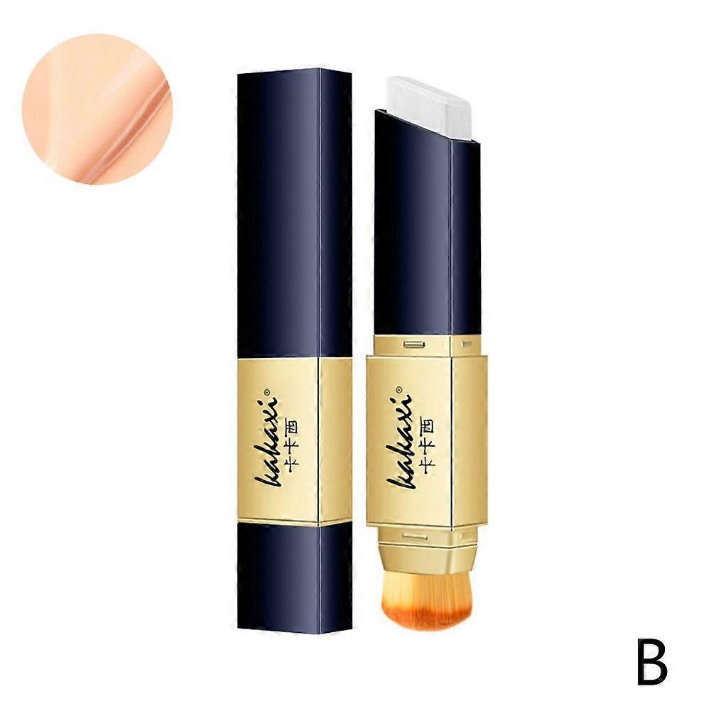 Natural color (B)$Double-headed fairy stick concealer color-changing foundation stick to cover facial spots and acne marks