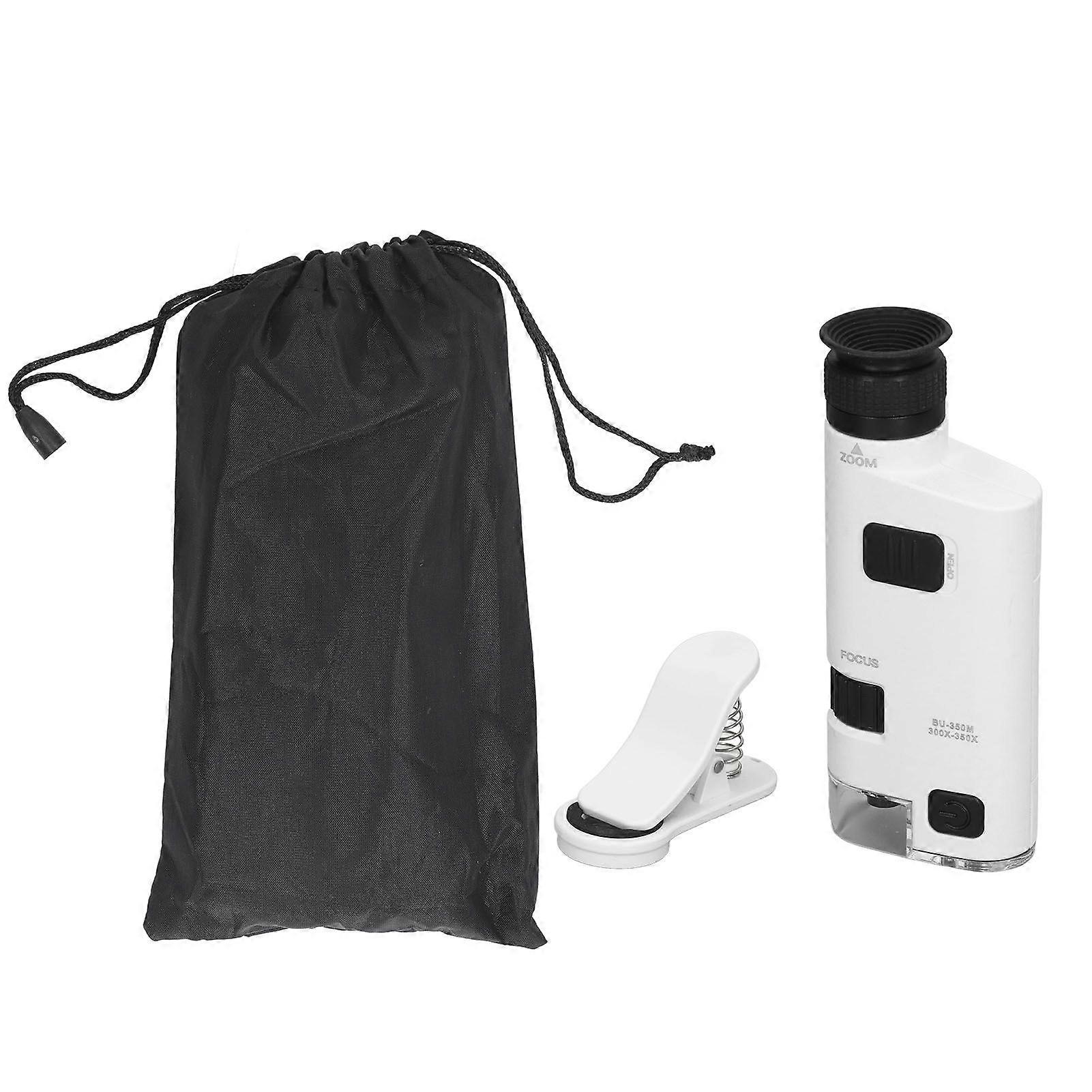 High quality  300-350 times adjustable mobile phone clamp zoom microscope