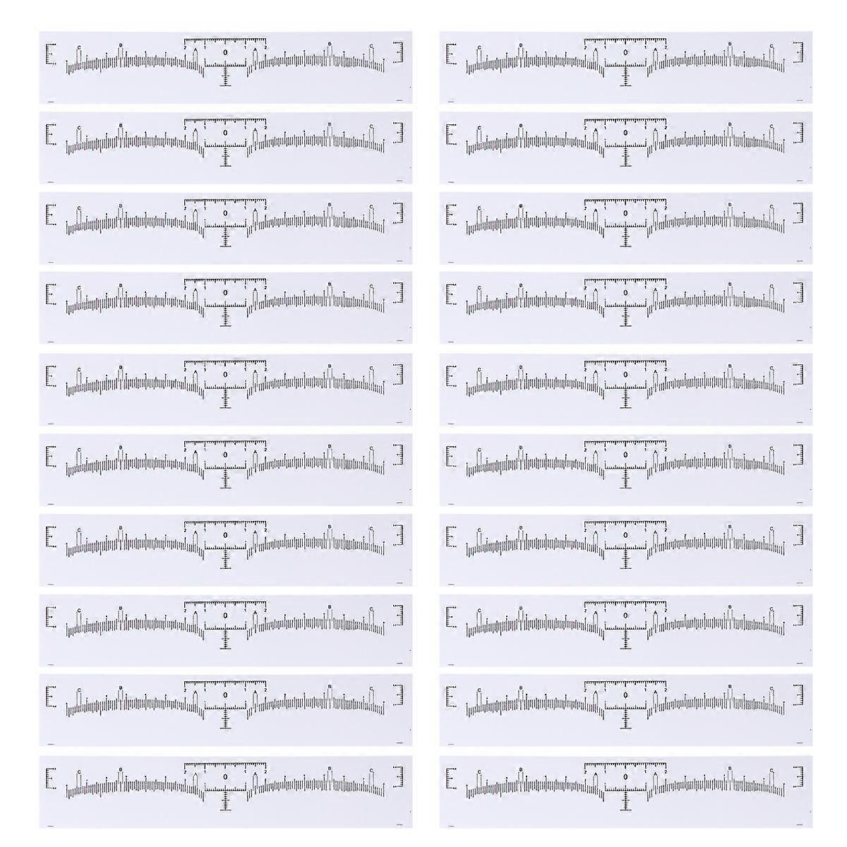 Precision Eyebrow Templates, Versatile Tools for Measuring and Styling Brows