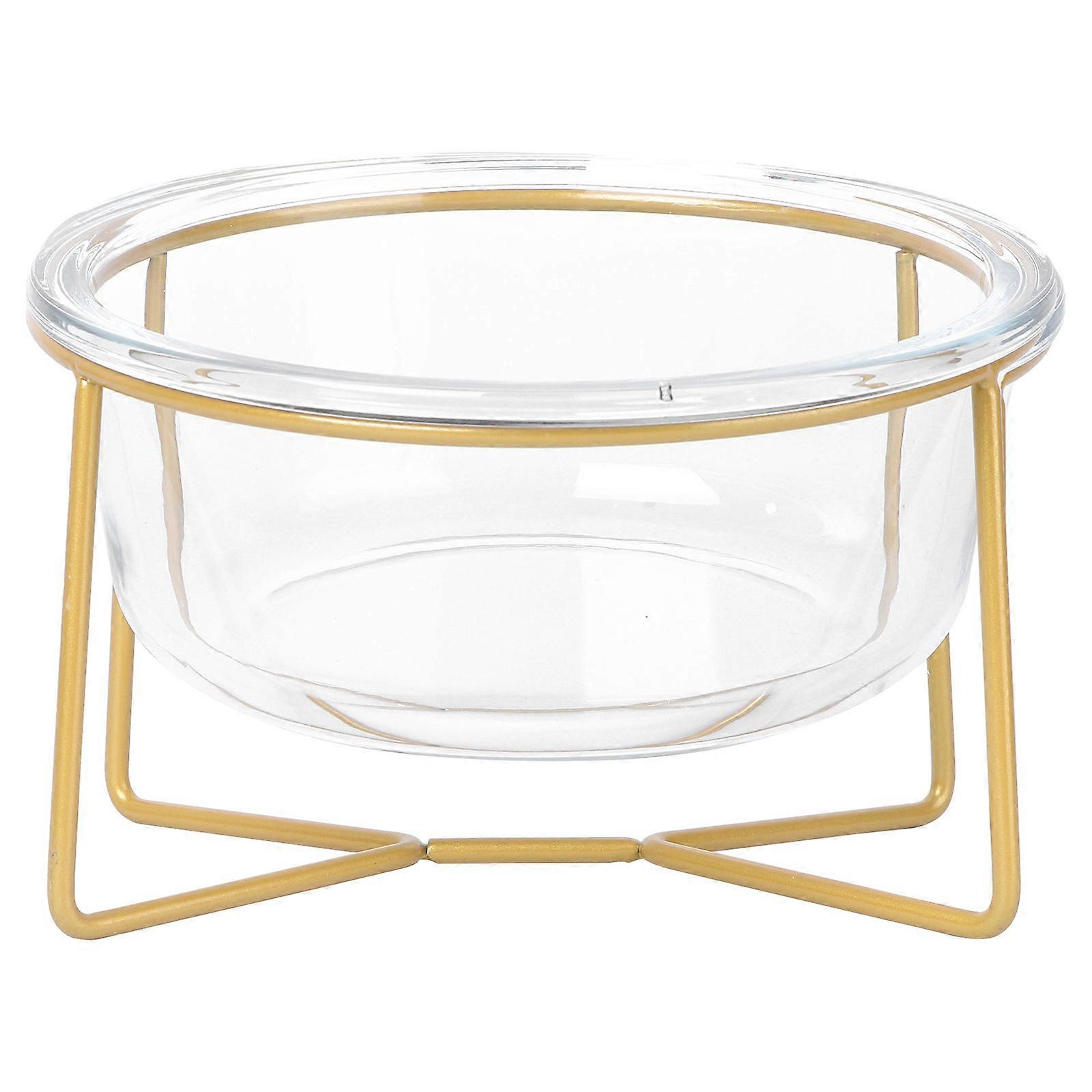 Stable Glass Feeding Station with Upright Base for Happy Pet Meals