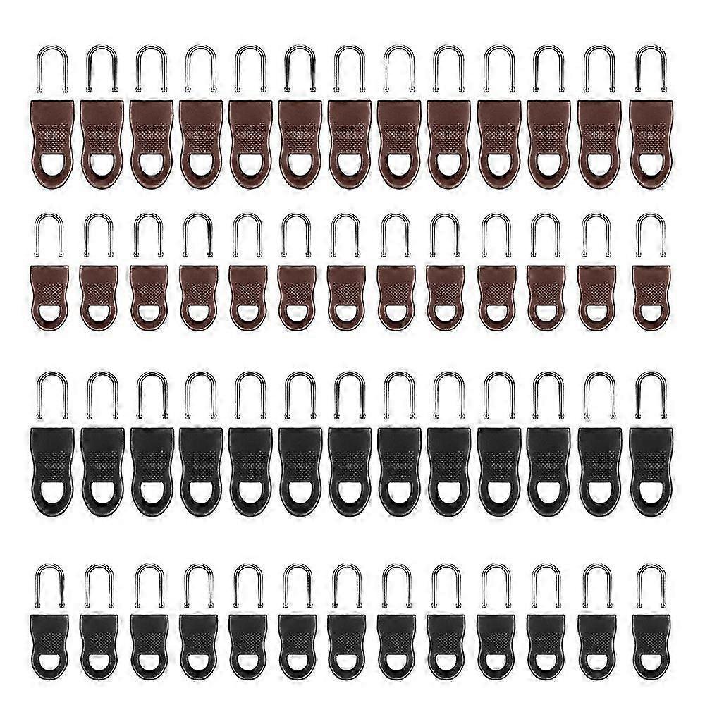 52Pcs Universal Detachable Zipper Puller Set Zipper Pull Replacement Zipper Tab Replacement for Lug