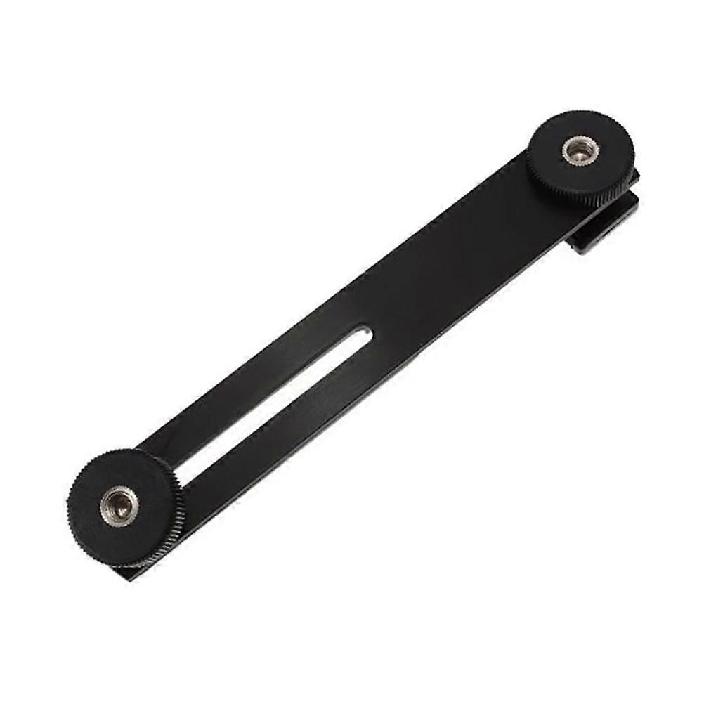 Dual Flash Bracket Tripod Mount for 1/4" Screw Studio Video Light Stand Flashlight Speedlite Camera