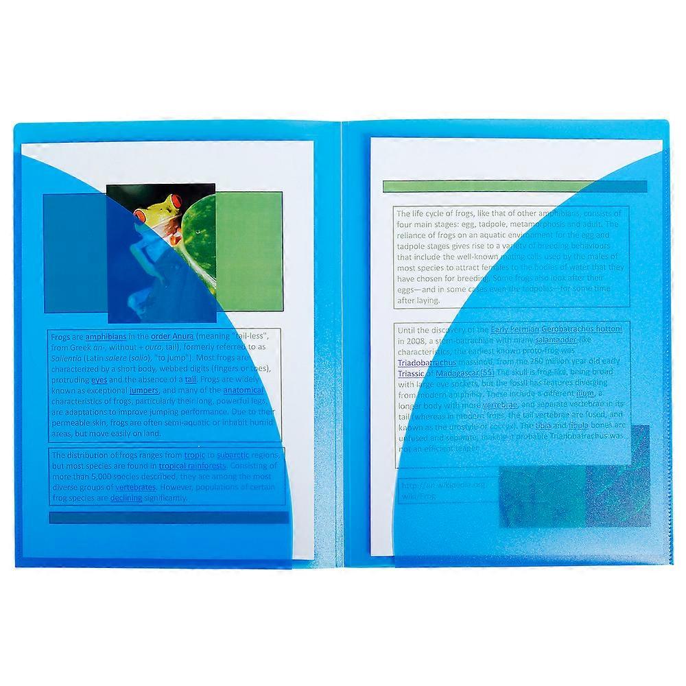 Exacompta 3962E 20x Dossier present.doble bolsillo PP Azul