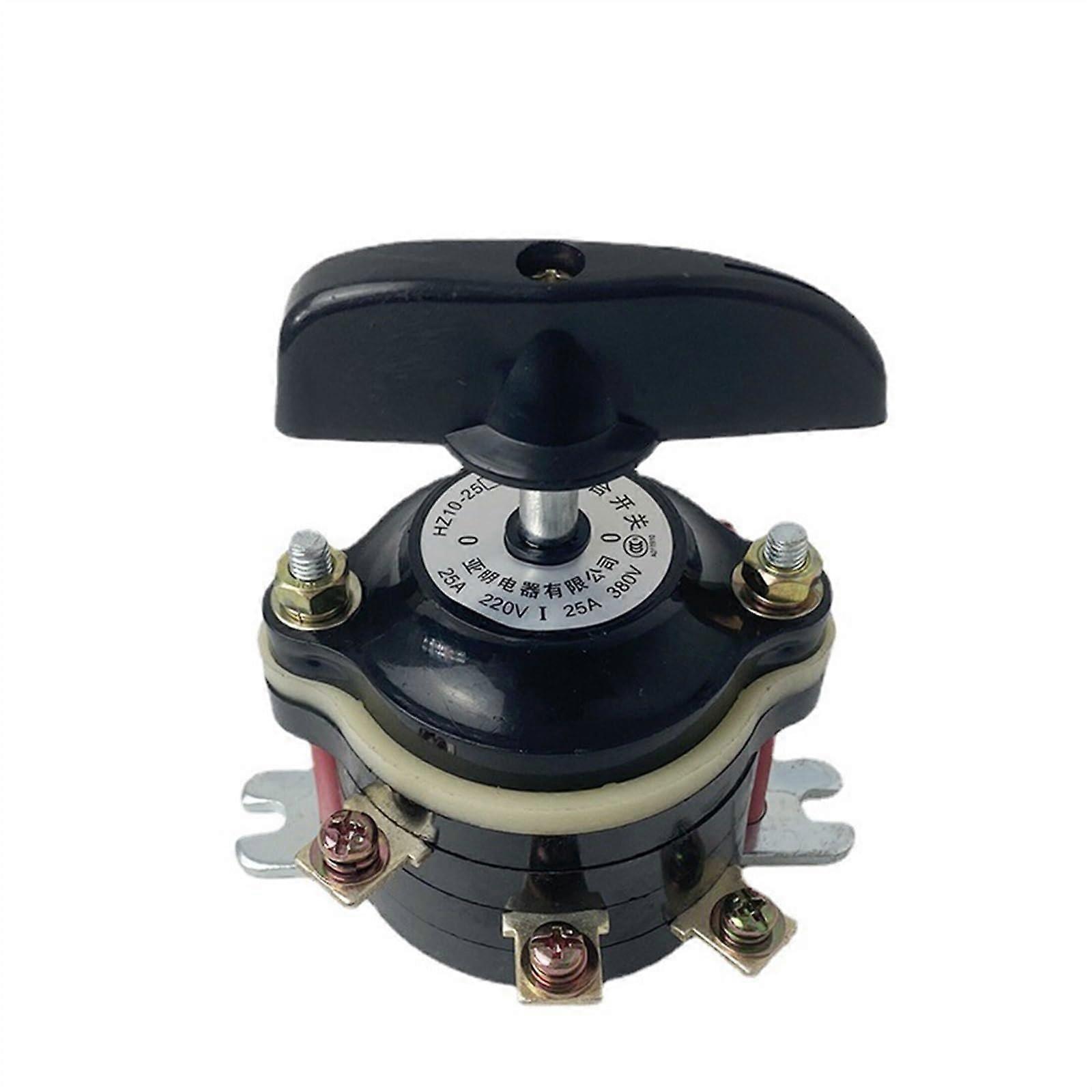 380V 25A 6 P Electric Welding Machine Combination Selector Changeover Rotary Cam Reverse Switch HZ1025/3