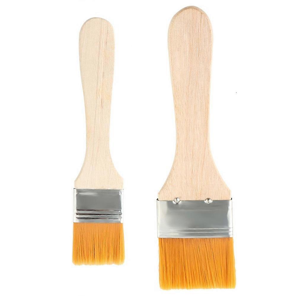 Nylon Basting Brush for Cooking with Wood Handle 2 Pieces