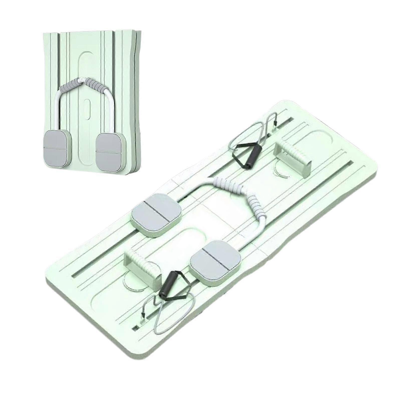 Pilates Board for Home Use, Foldable Pilates Reformer Board, Multifunctional AB Core Trainer for Full Body Workouts, Grün
