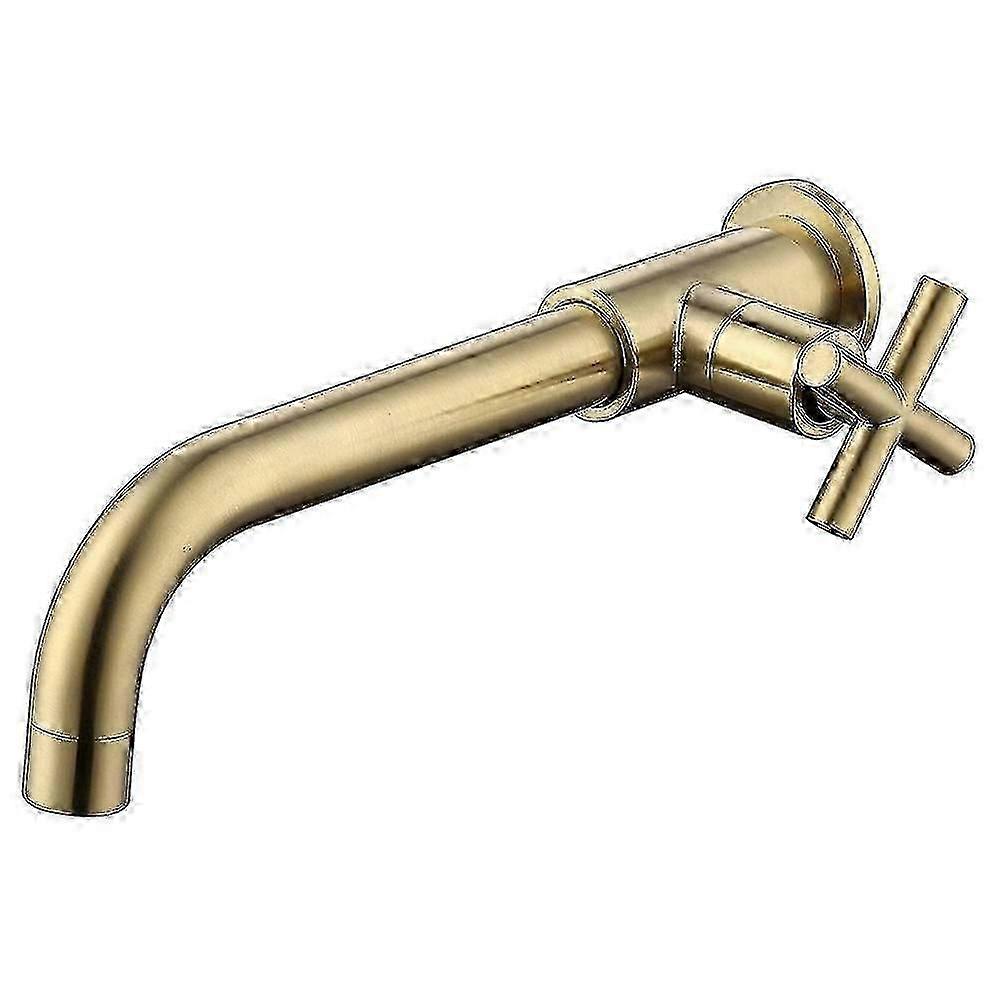 真鍮壁面取り付けシンクベイスンベイスン蛇口バスルーム冷水タップ回転スパウトバスルームキッチン