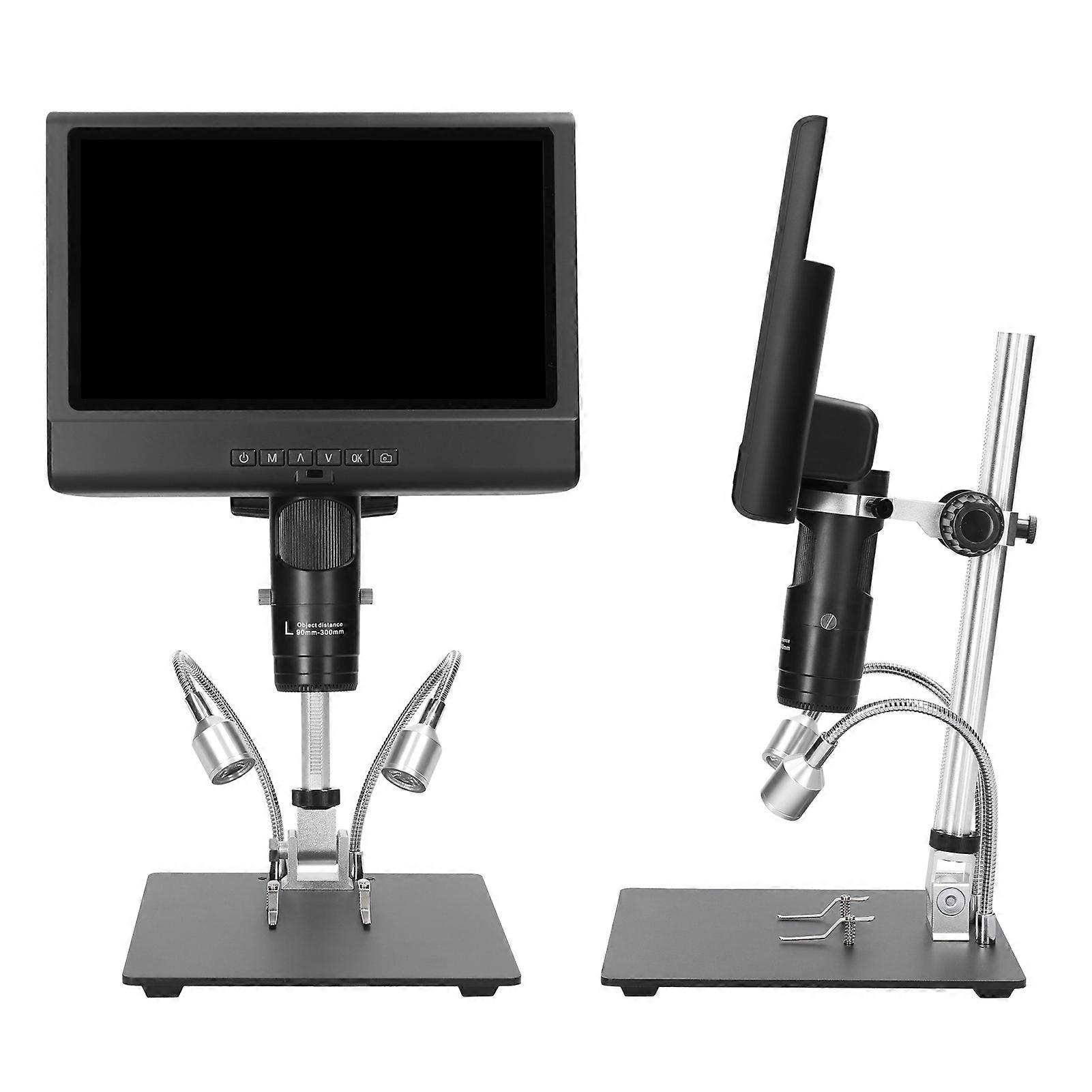 Professional Digital Microscope 1080P 10inch LCD Display 4X Display Magnification Soldering Microscope Support Picture Taking Video Recording Mainten